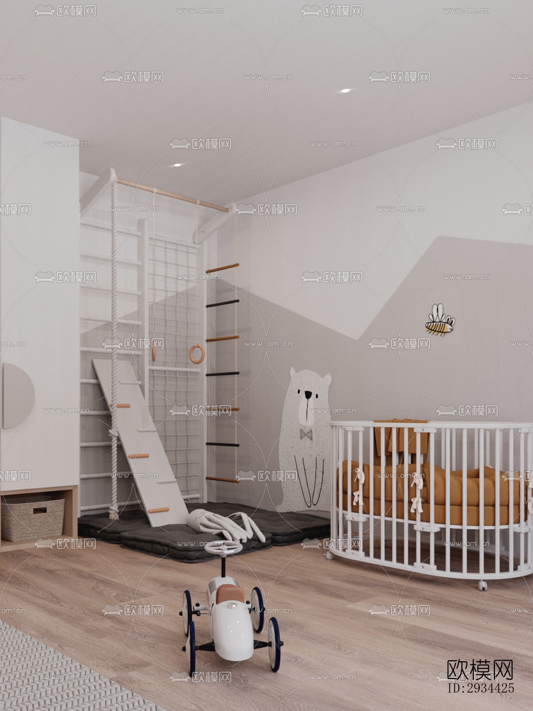 北欧平层效果图下载（渲染图8）