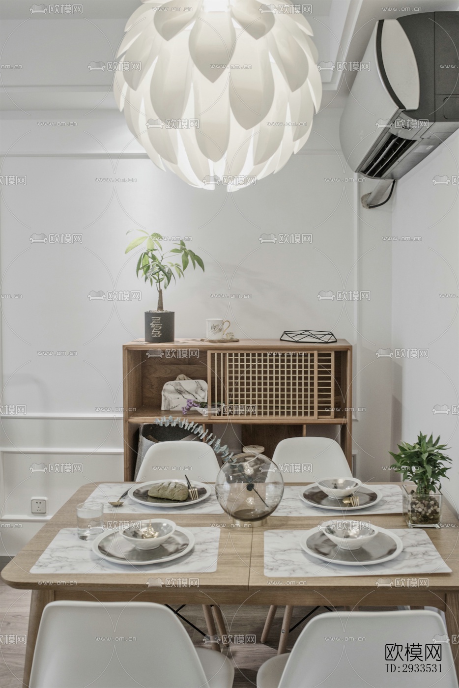 北欧公寓效果图下载（渲染图4）