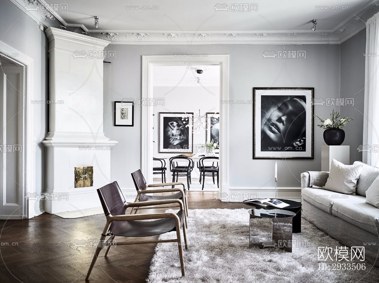 北欧公寓效果图下载（渲染图6）