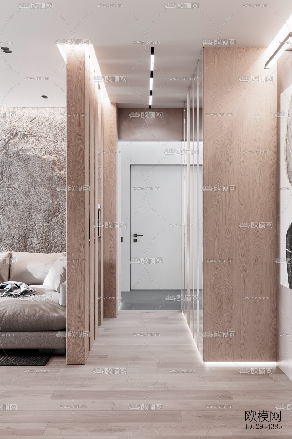 北欧平层效果图下载（渲染图2）