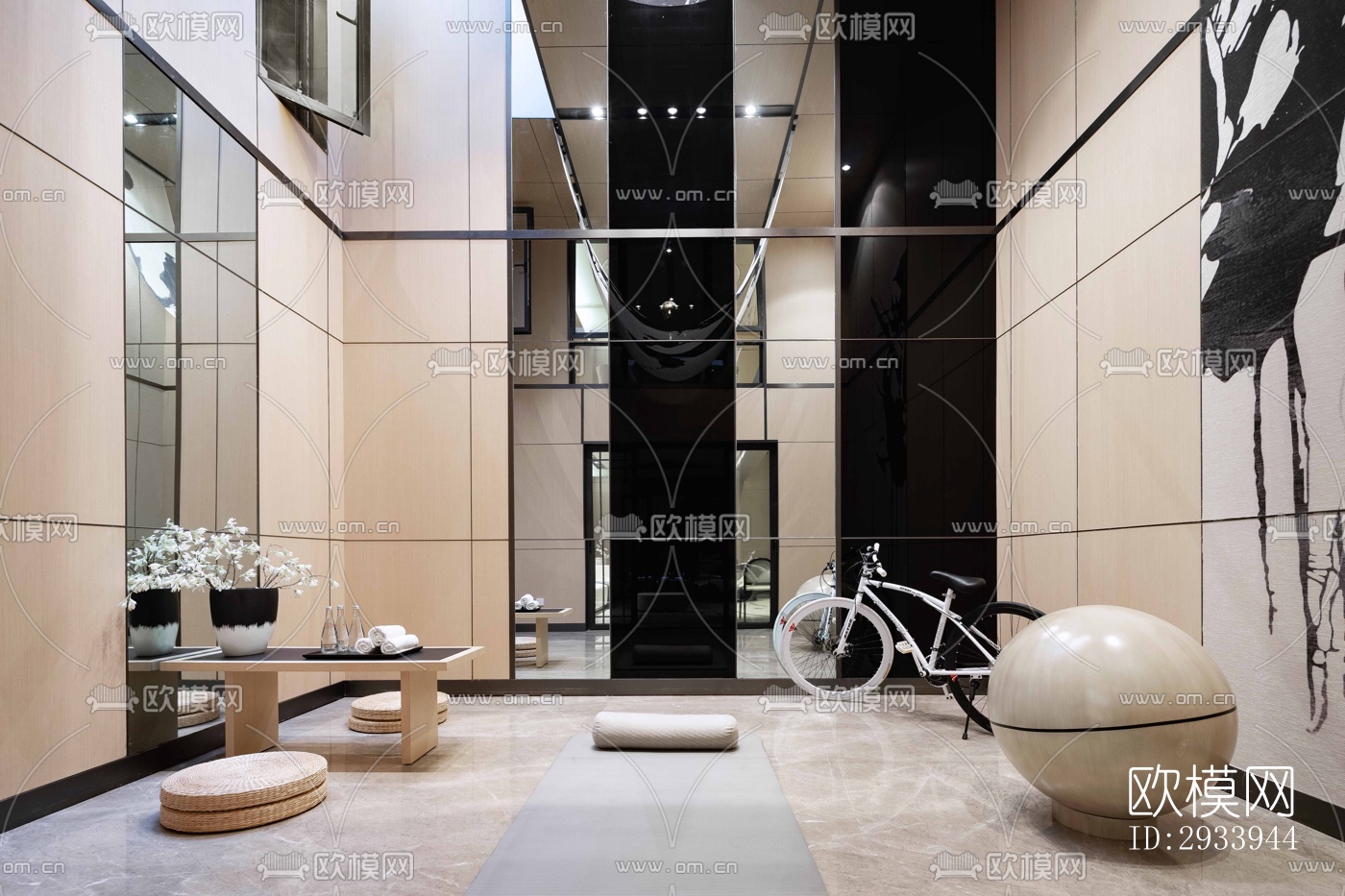 新中式别墅效果图下载（渲染图20）