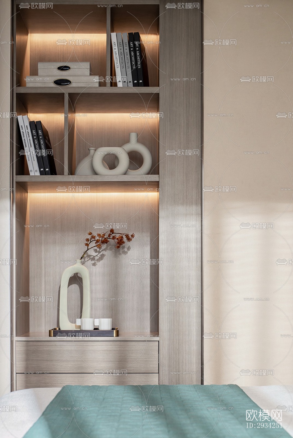 现代复式效果图下载（渲染图10）