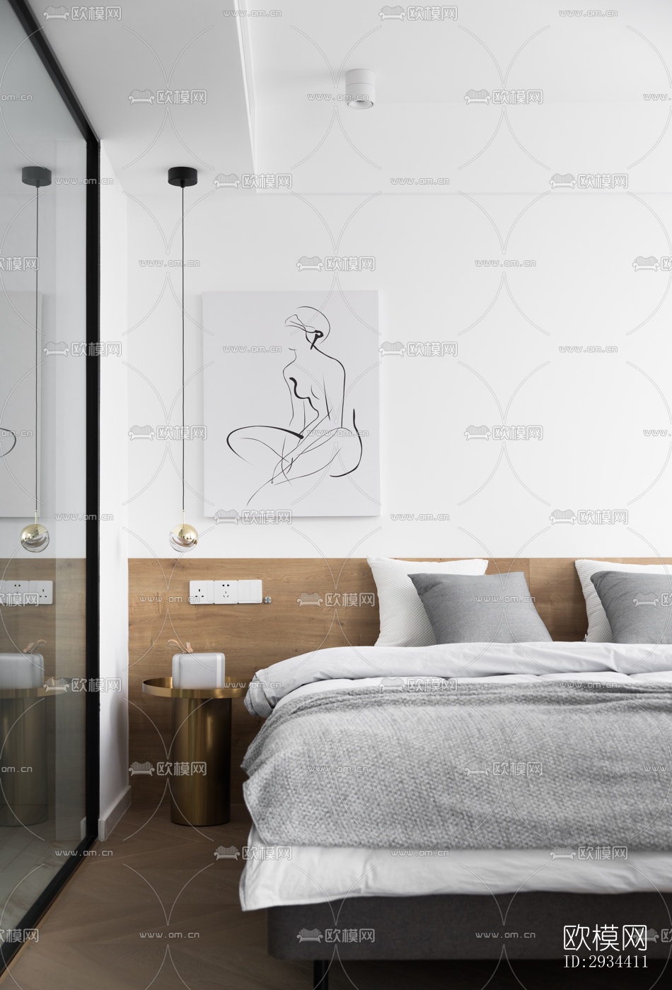 北欧平层效果图下载（渲染图12）