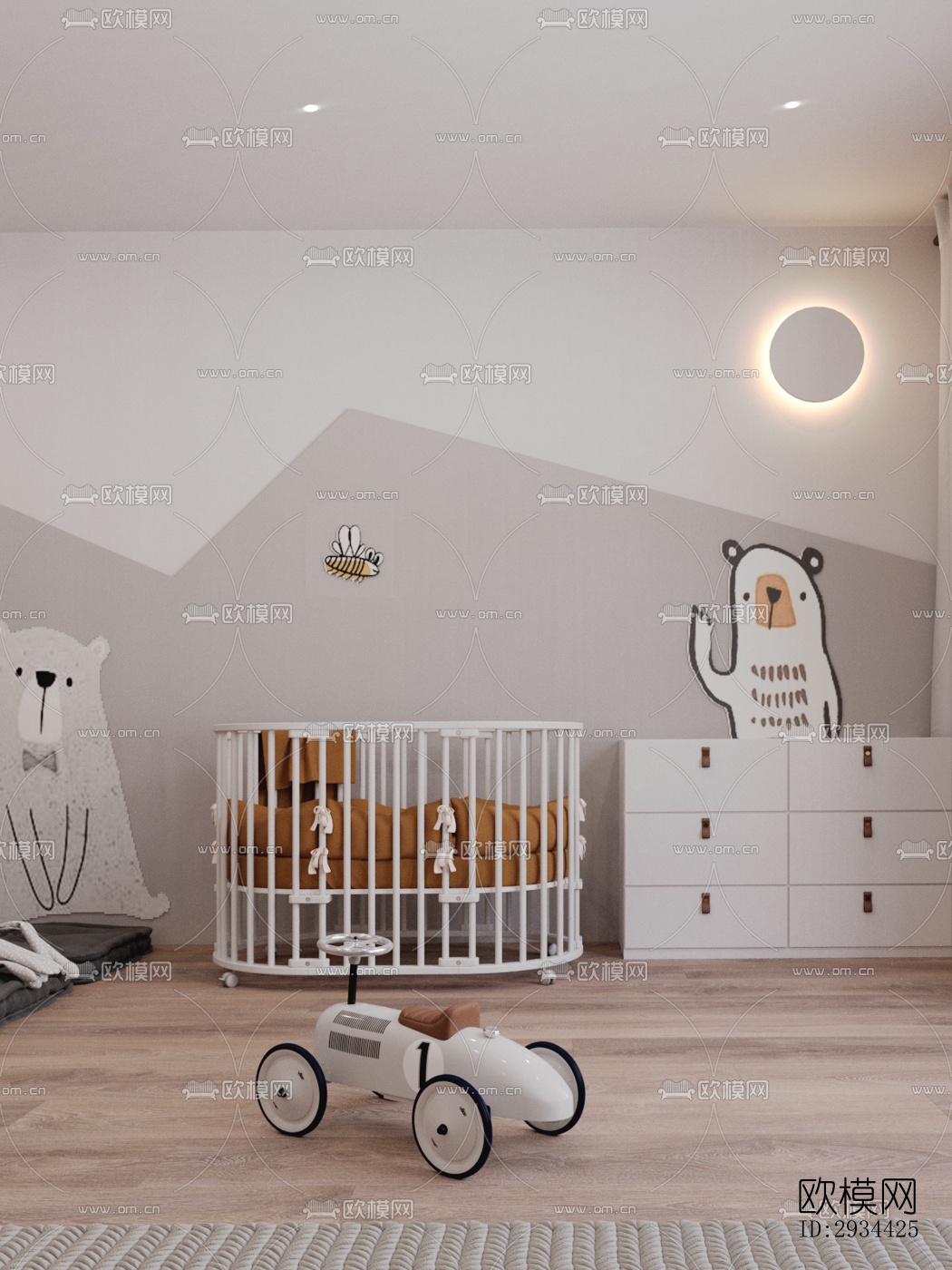 北欧平层效果图下载（渲染图7）