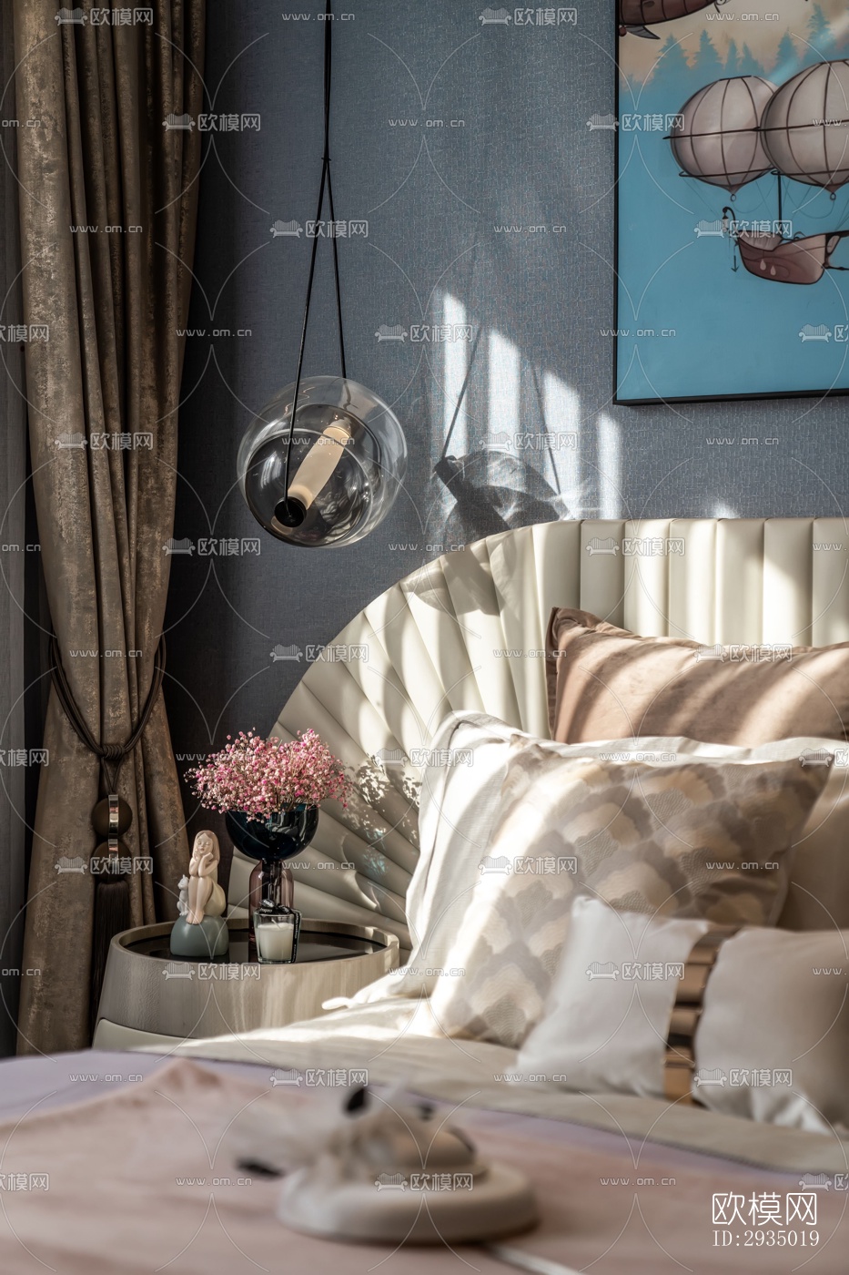 现代平层效果图下载（渲染图4）