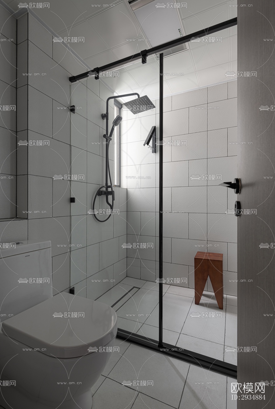 现代平层效果图下载（渲染图11）