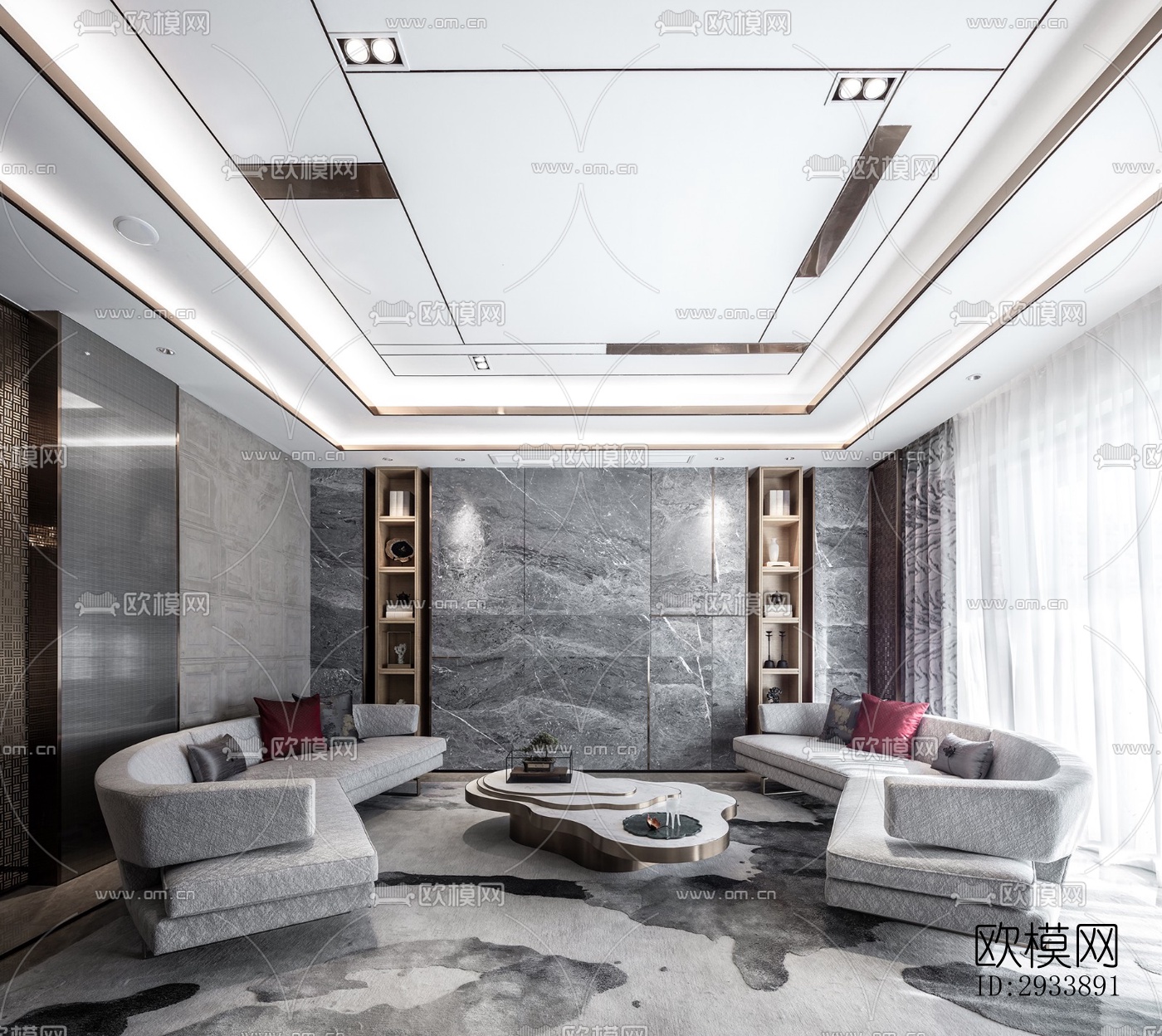 后现代别墅效果图下载（渲染图15）