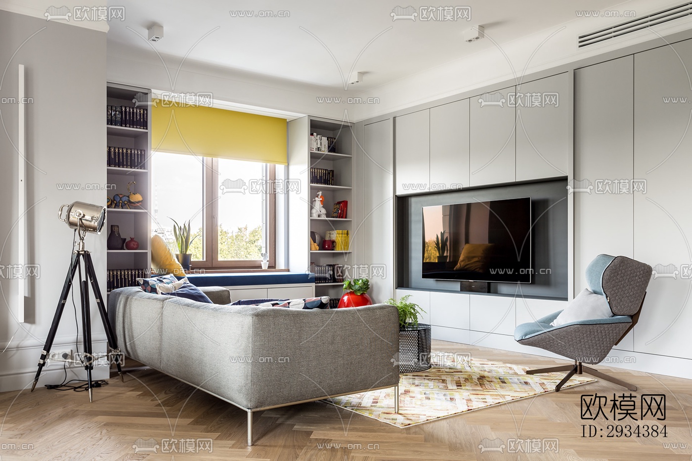 北欧平层效果图下载（渲染图4）