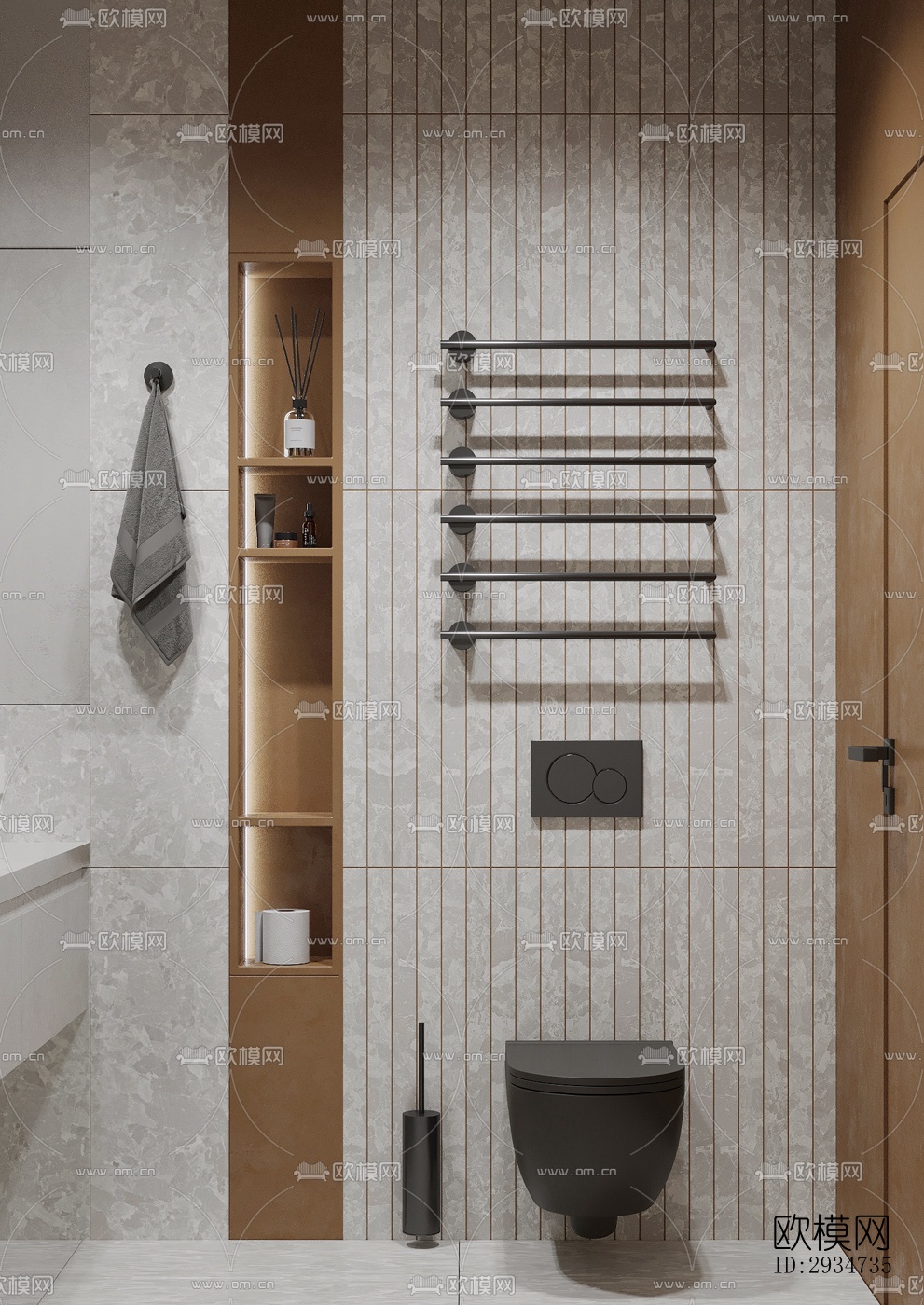 现代平层效果图下载（渲染图19）