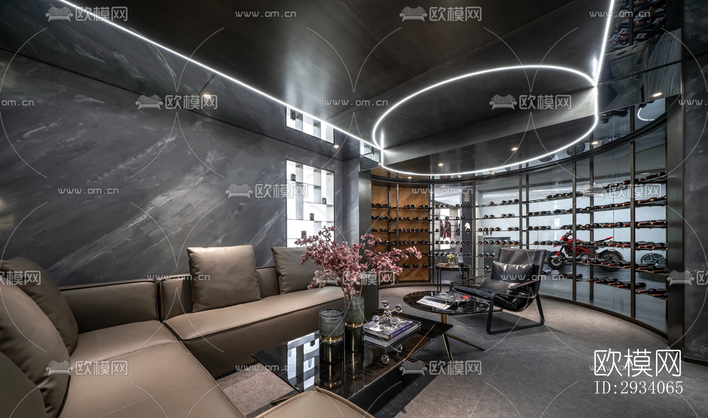 现代别墅效果图下载（渲染图15）