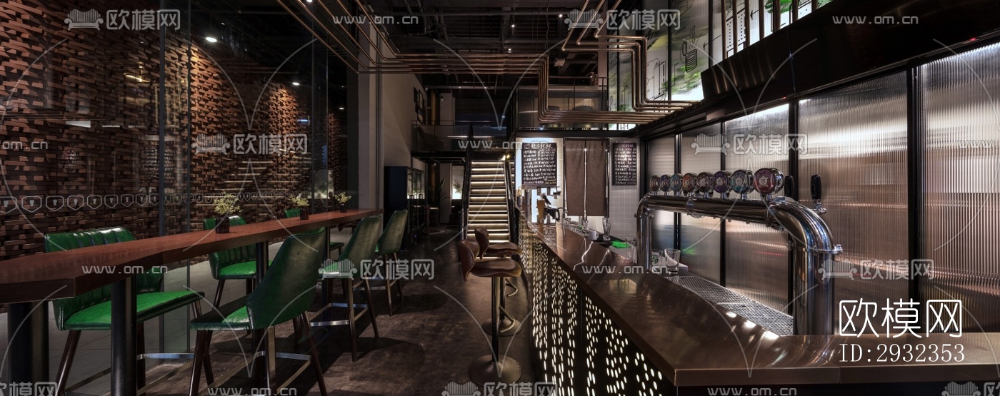 工业风酒吧效果图下载（渲染图6）