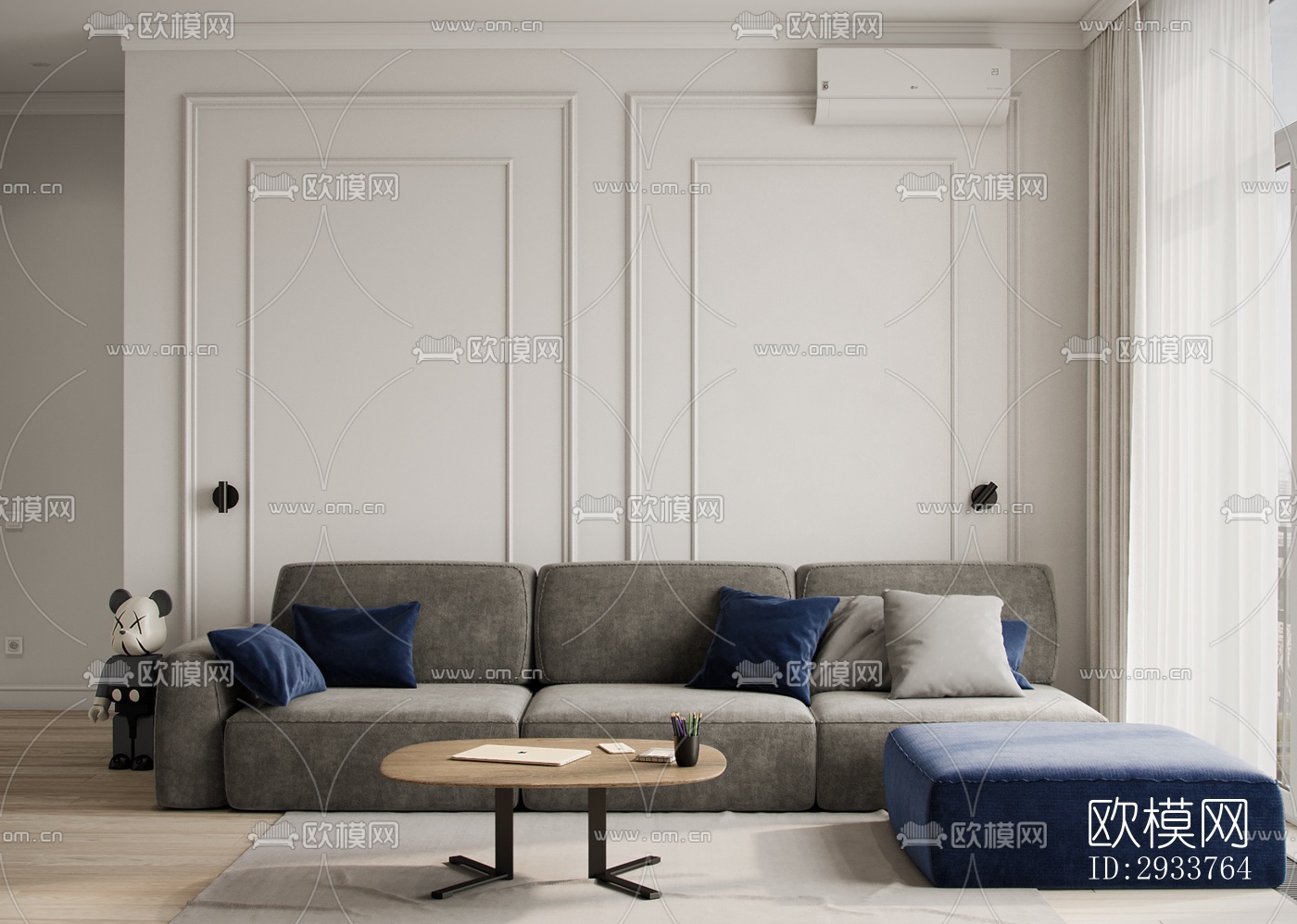 现代公寓效果图下载（渲染图20）