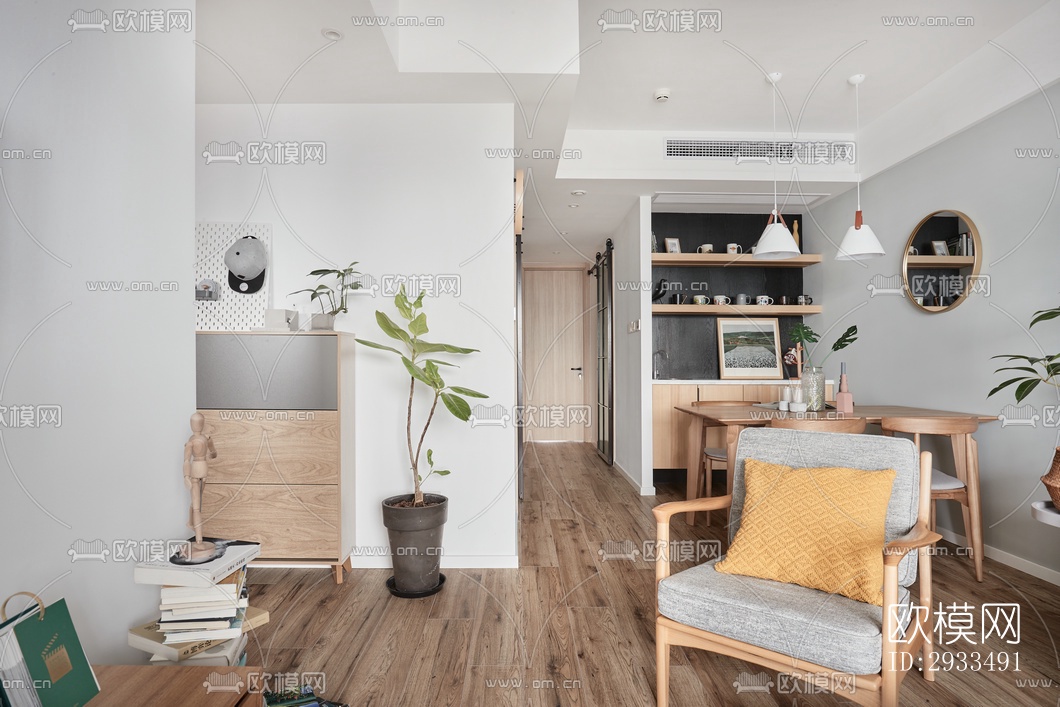北欧公寓效果图下载（渲染图11）