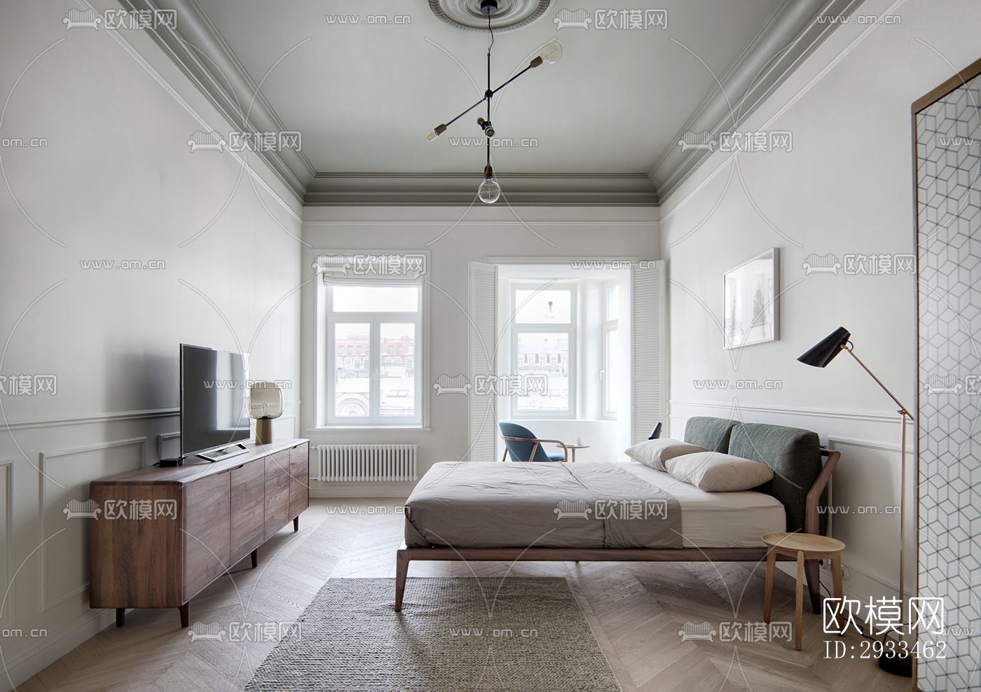 北欧公寓效果图下载（渲染图3）