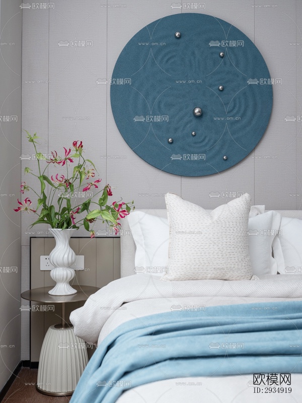 现代平层效果图下载（渲染图4）