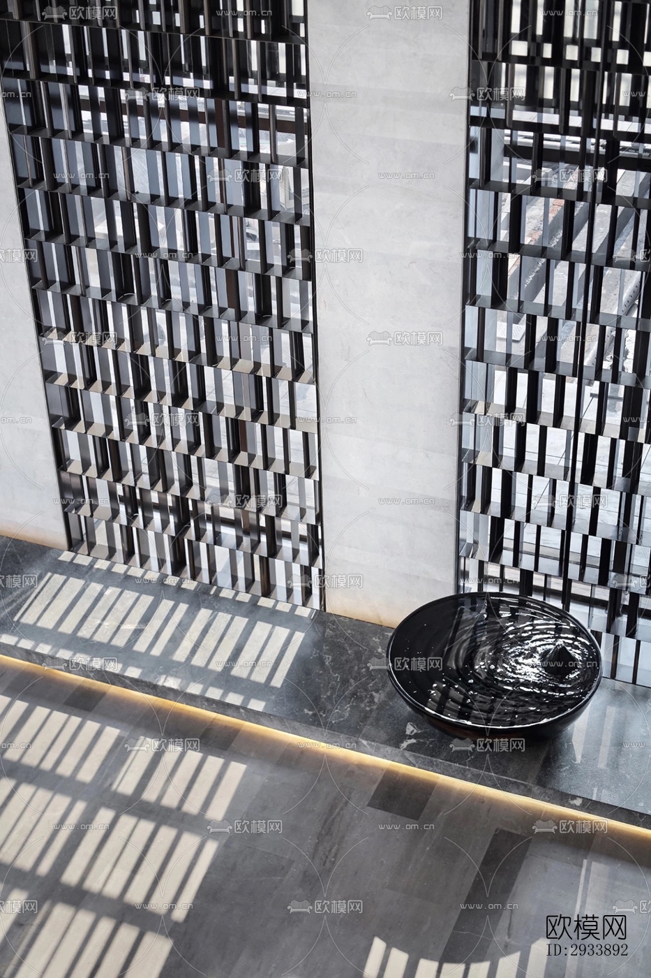 新中式别墅效果图下载（渲染图9）