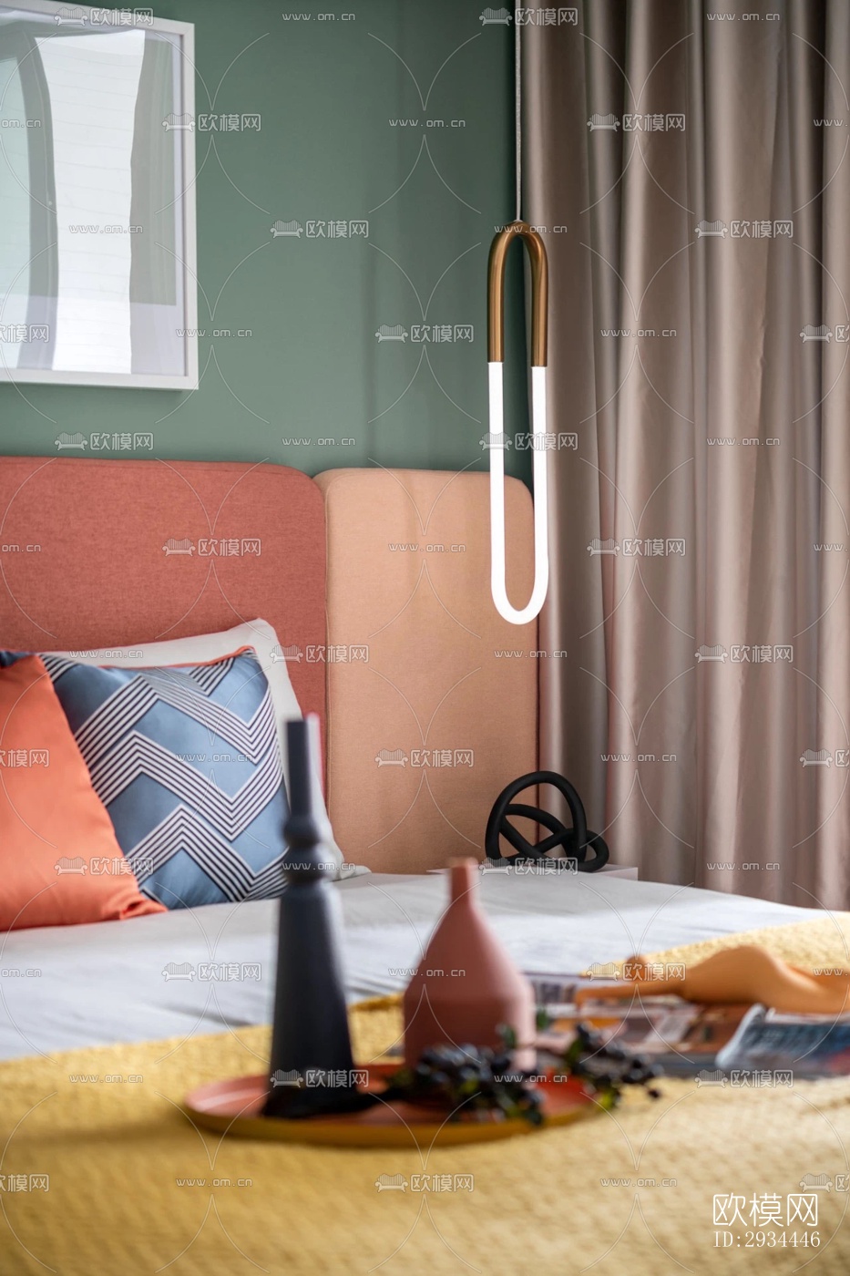 后现代平层效果图下载（渲染图3）