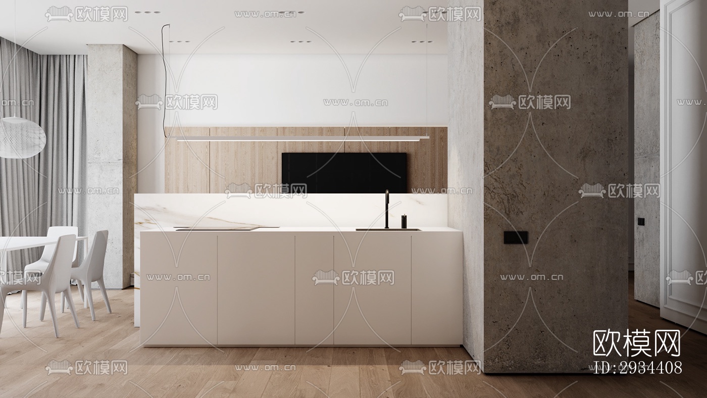 北欧平层效果图下载（渲染图14）