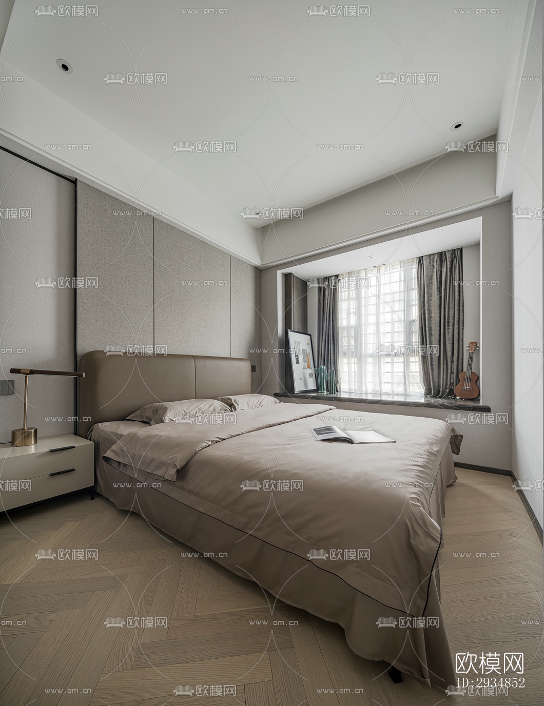 现代平层效果图下载（渲染图11）