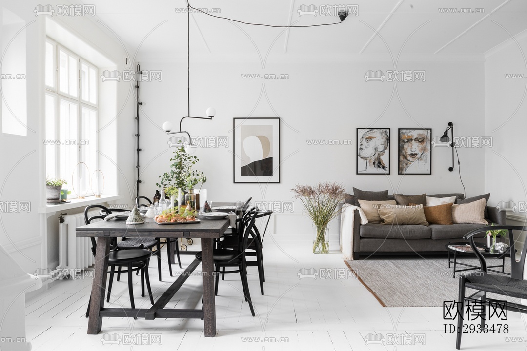 北欧公寓效果图下载（渲染图16）