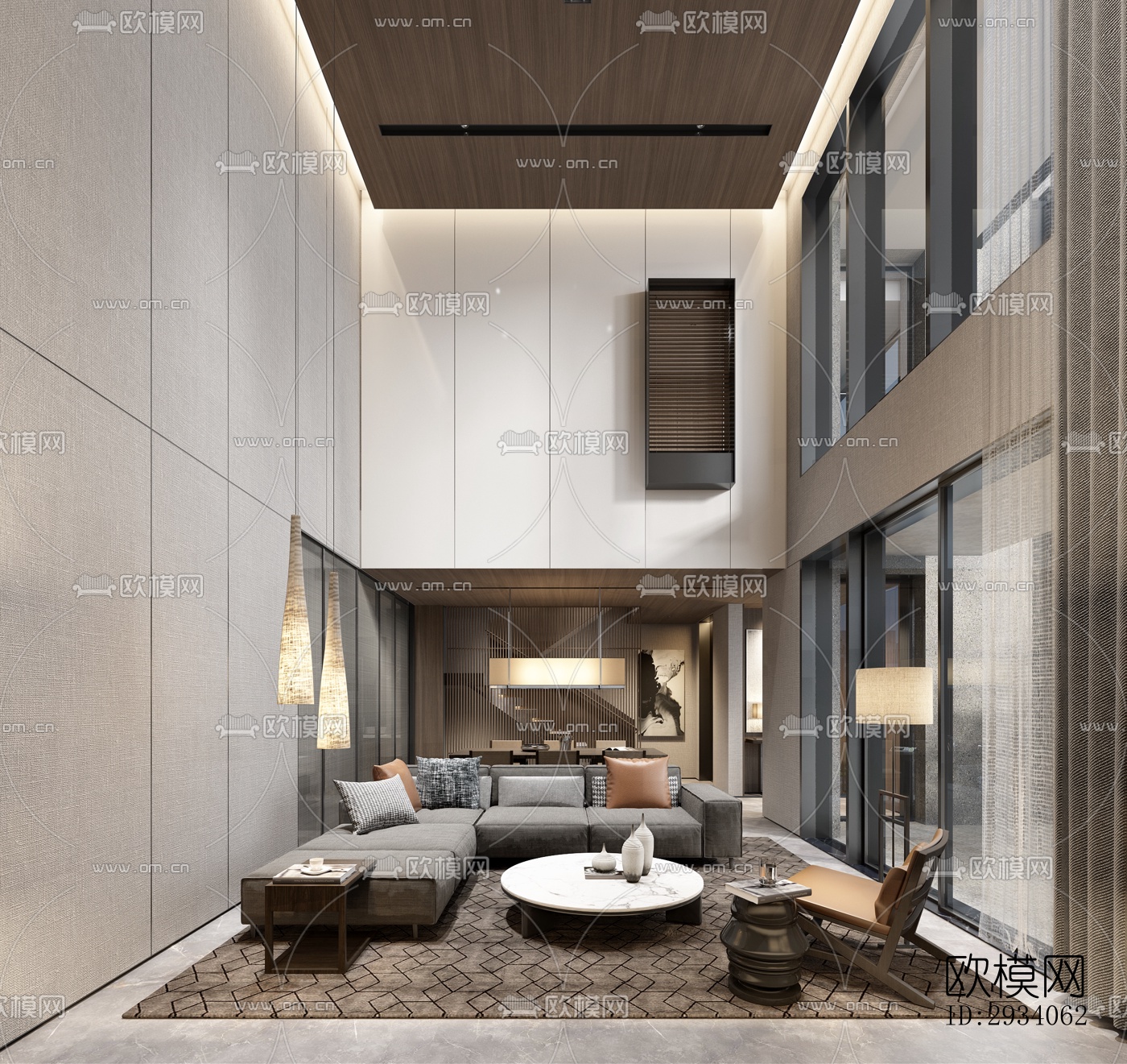 现代别墅效果图下载（渲染图1）