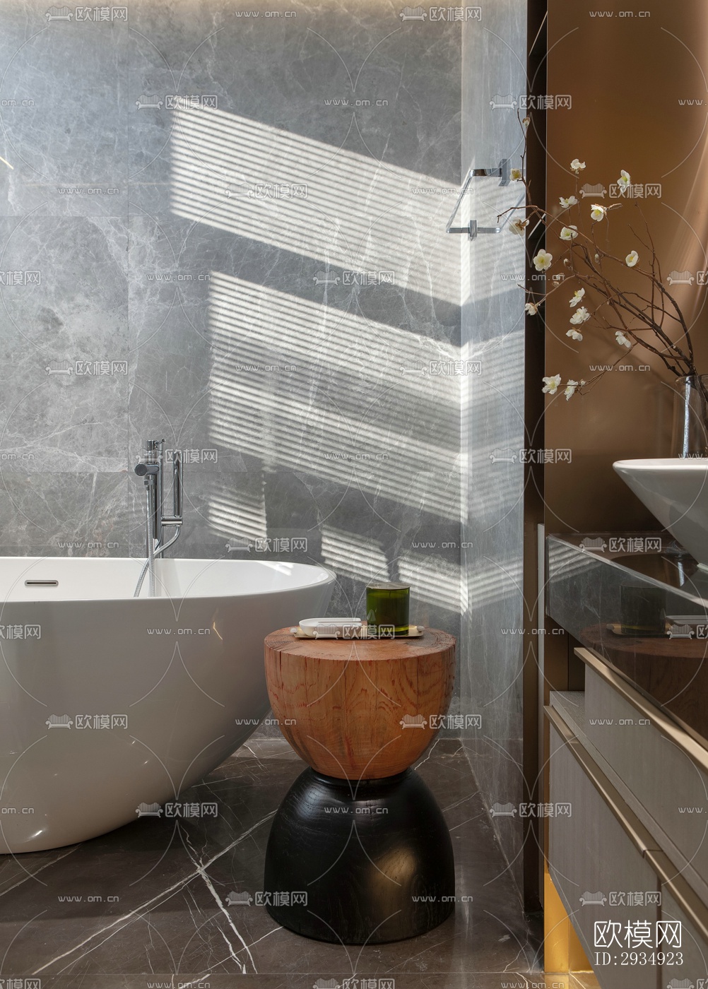 现代平层效果图下载（渲染图10）