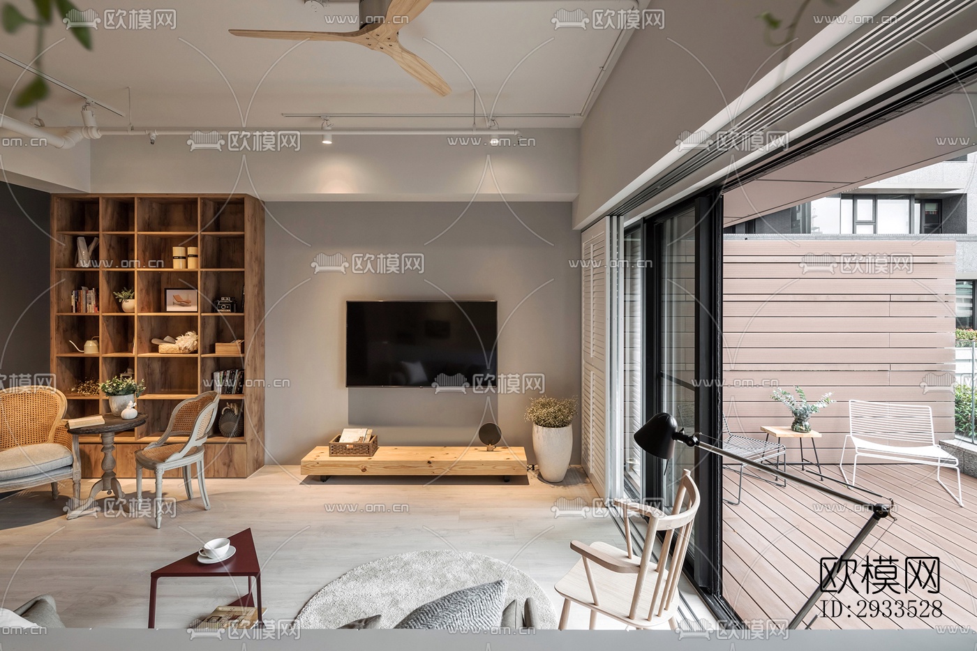 北欧公寓效果图下载（渲染图13）