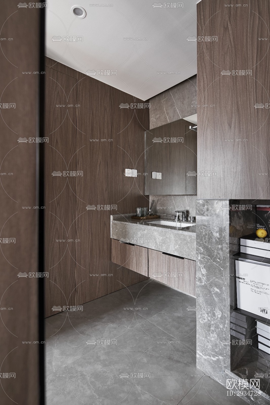 现代平层效果图下载（渲染图19）