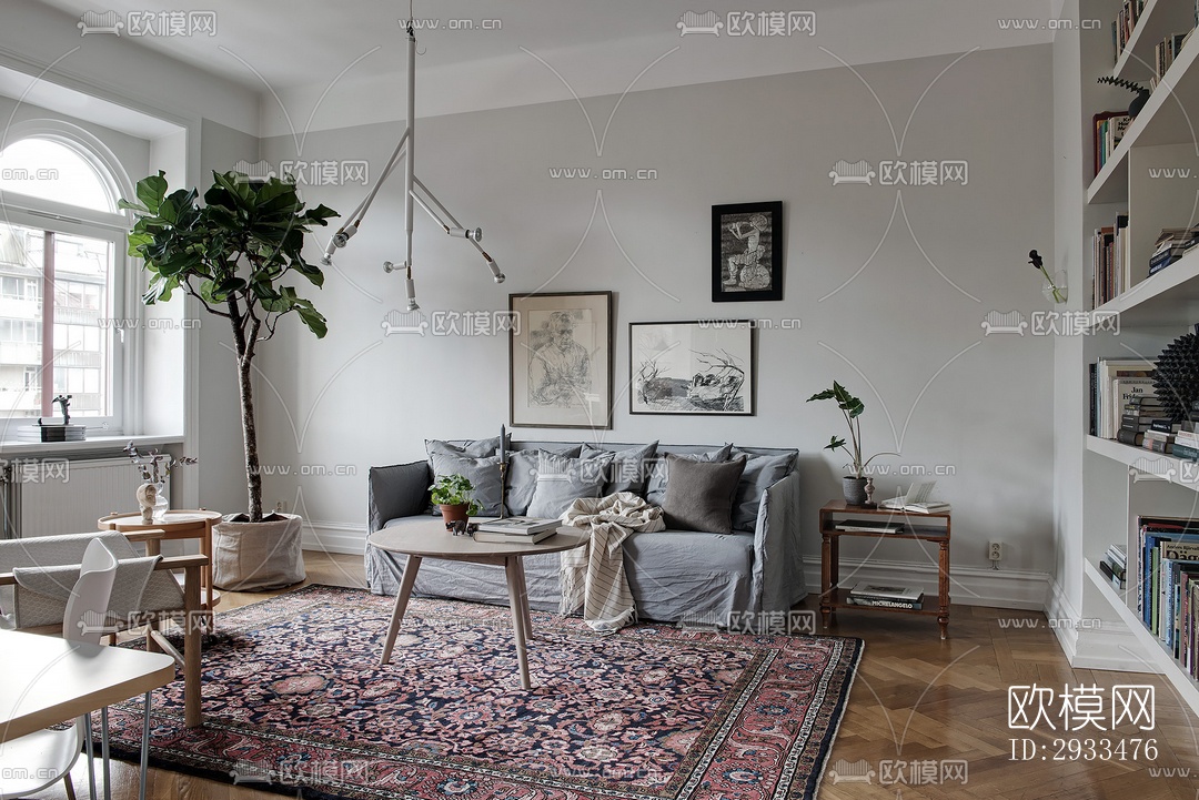 北欧公寓效果图下载（渲染图12）