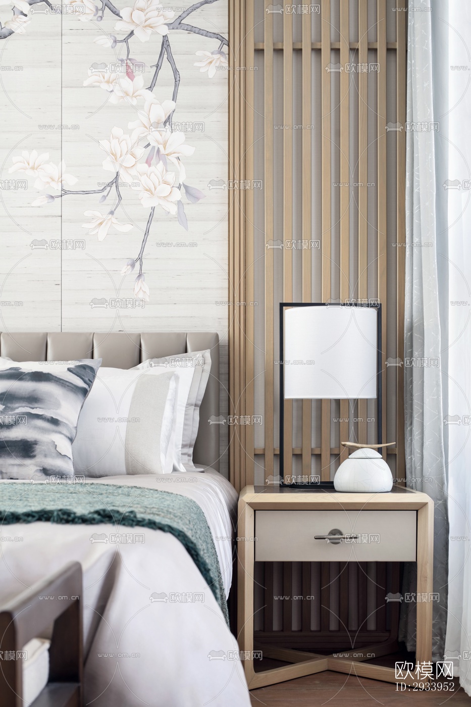 新中式别墅效果图下载（渲染图8）