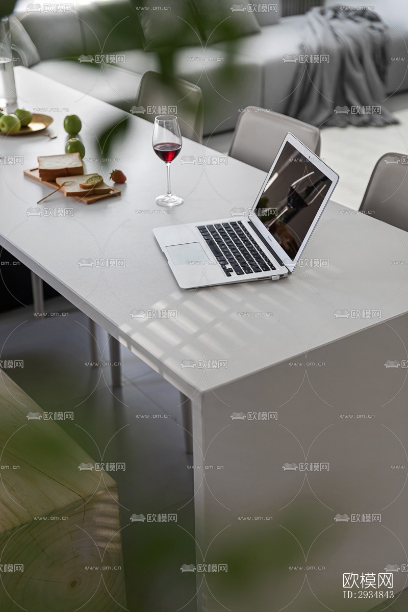 现代平层效果图下载（渲染图19）