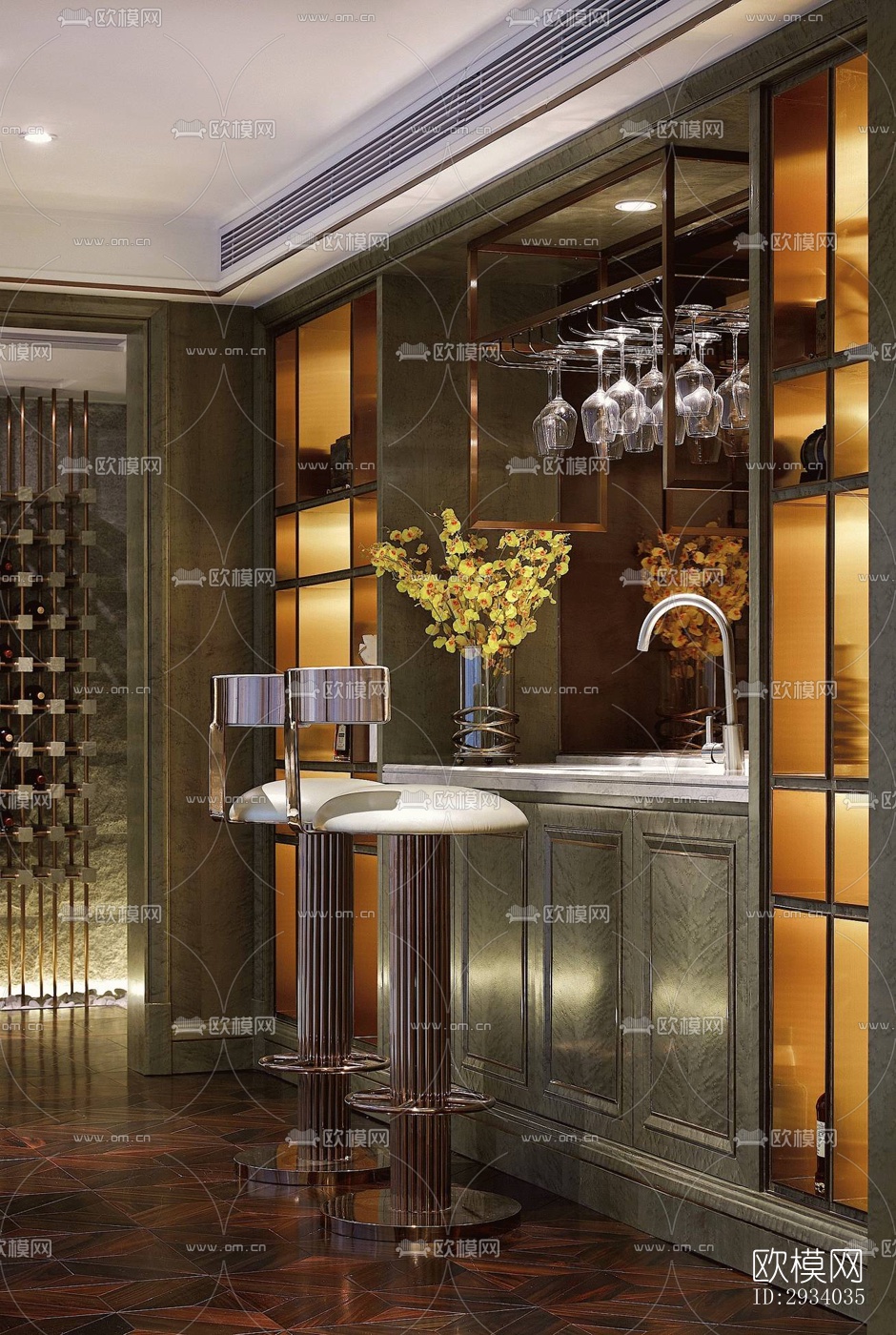 欧式别墅效果图下载（渲染图11）