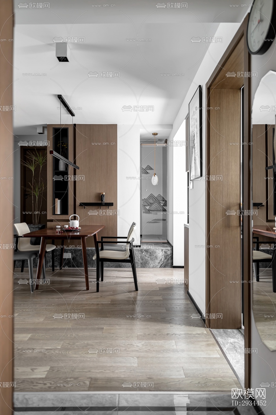 后现代平层效果图下载（渲染图4）