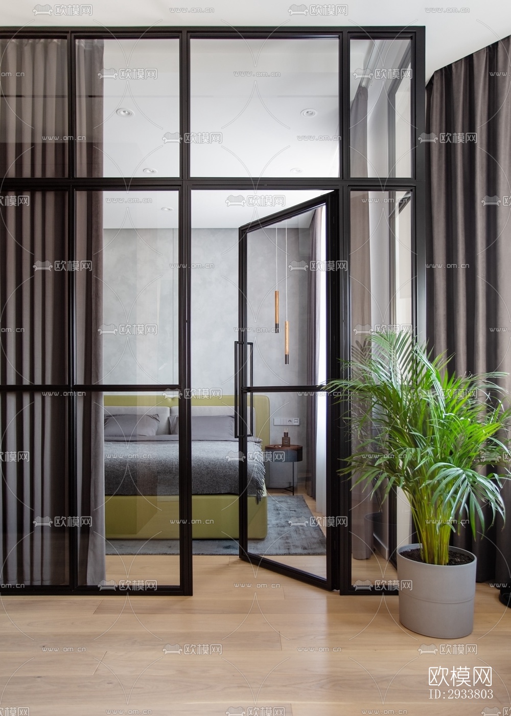 现代公寓效果图下载（渲染图5）