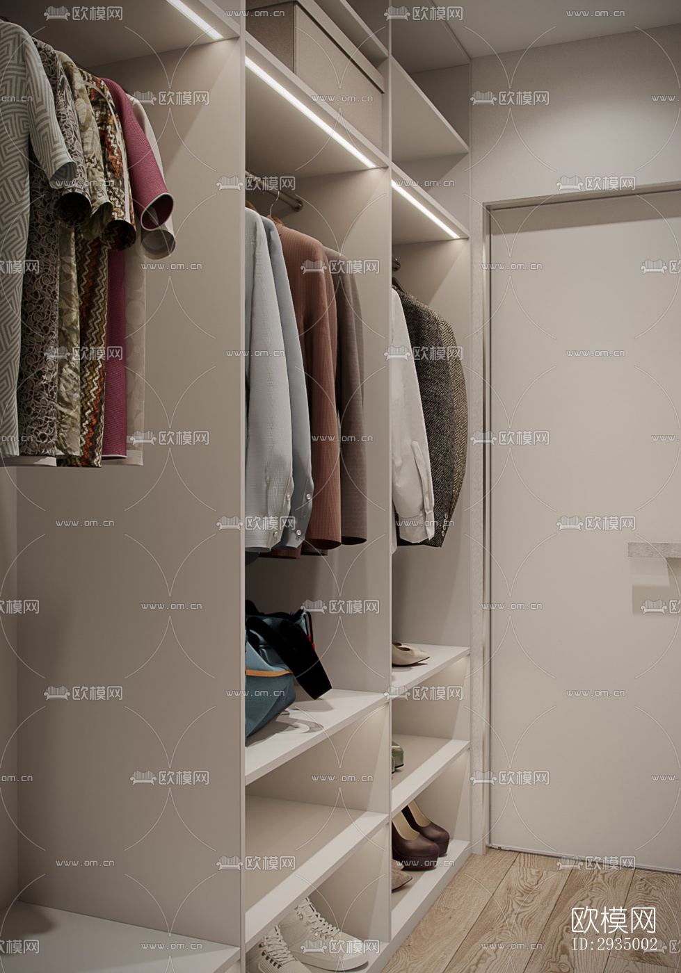 现代平层效果图下载（渲染图18）