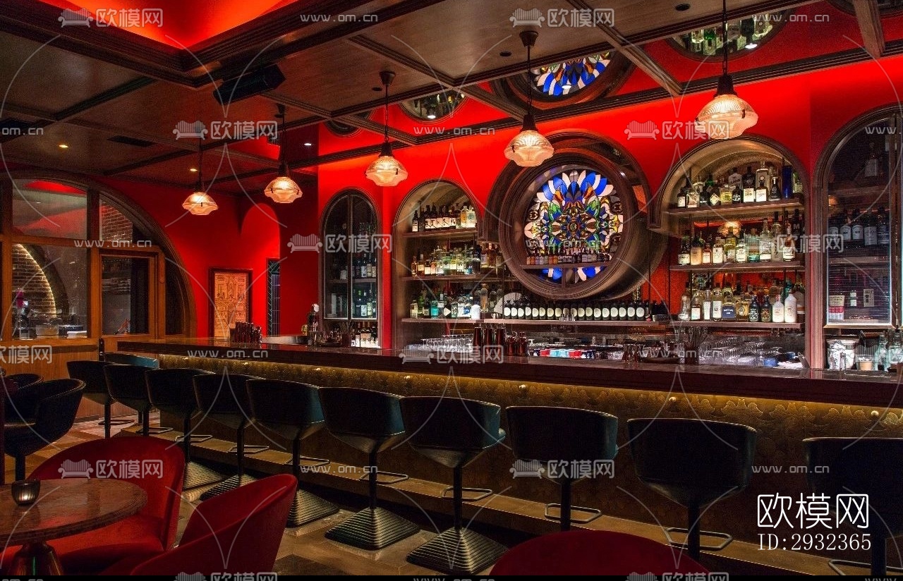 欧式酒吧效果图下载（渲染图18）