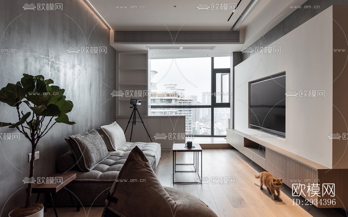 北欧平层效果图下载（渲染图8）