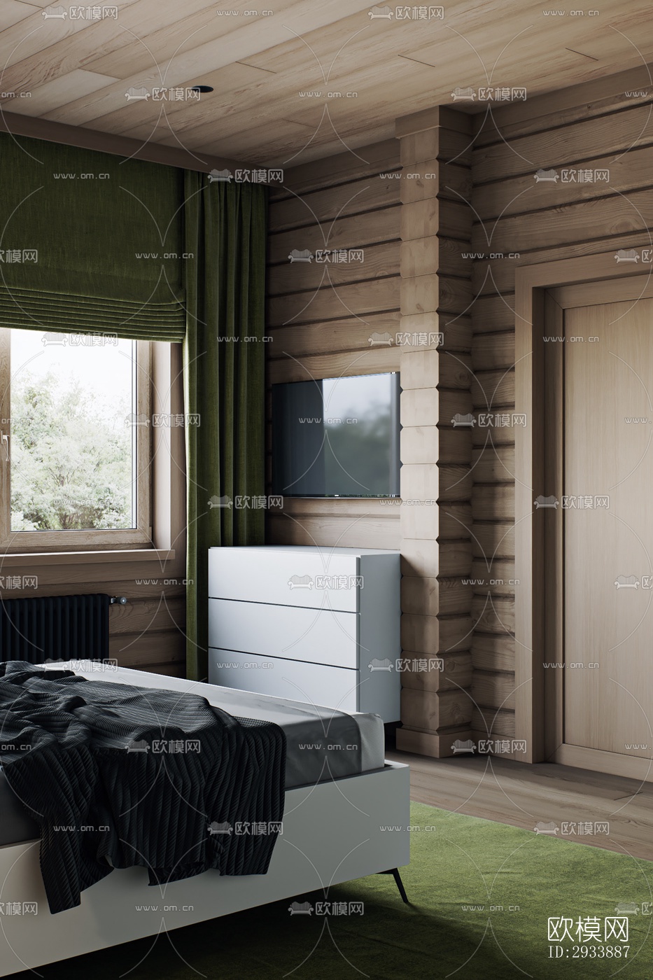 北欧别墅效果图下载（渲染图7）