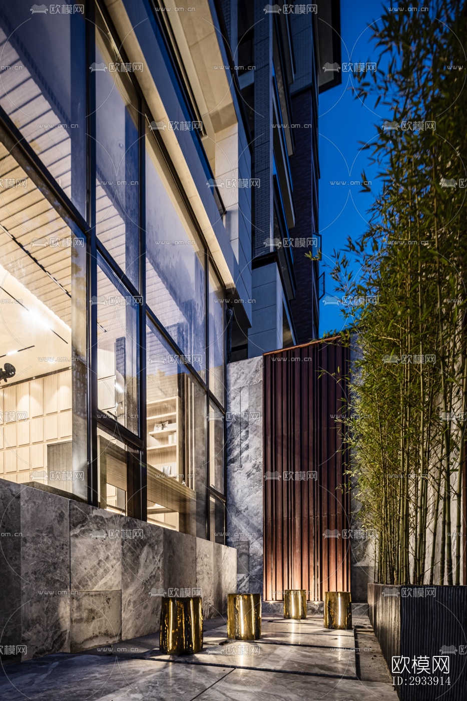 新中式别墅效果图下载（渲染图19）