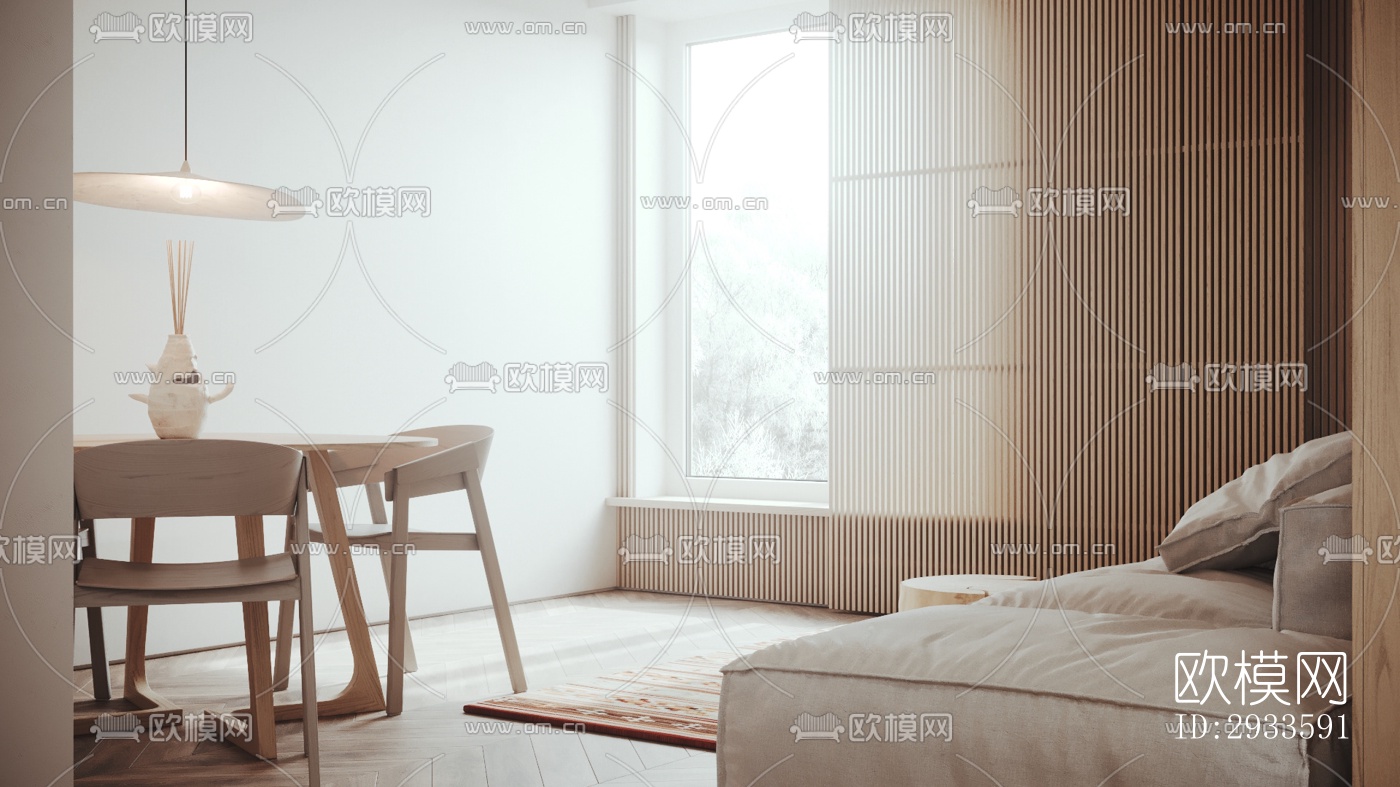 北欧公寓效果图下载（渲染图14）