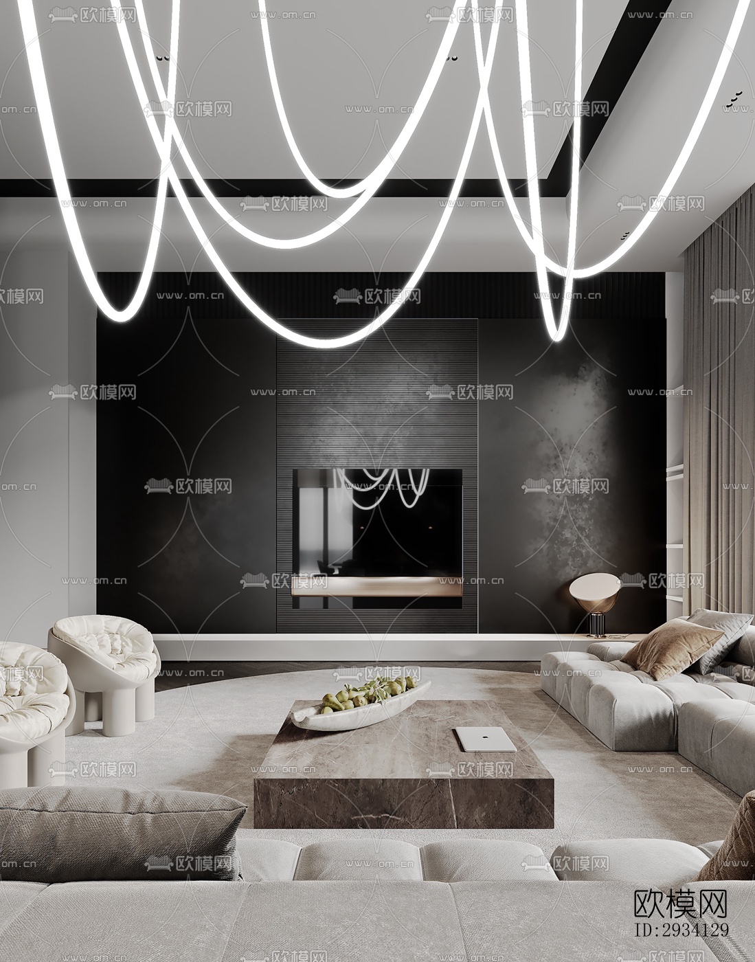 现代别墅效果图下载（渲染图9）