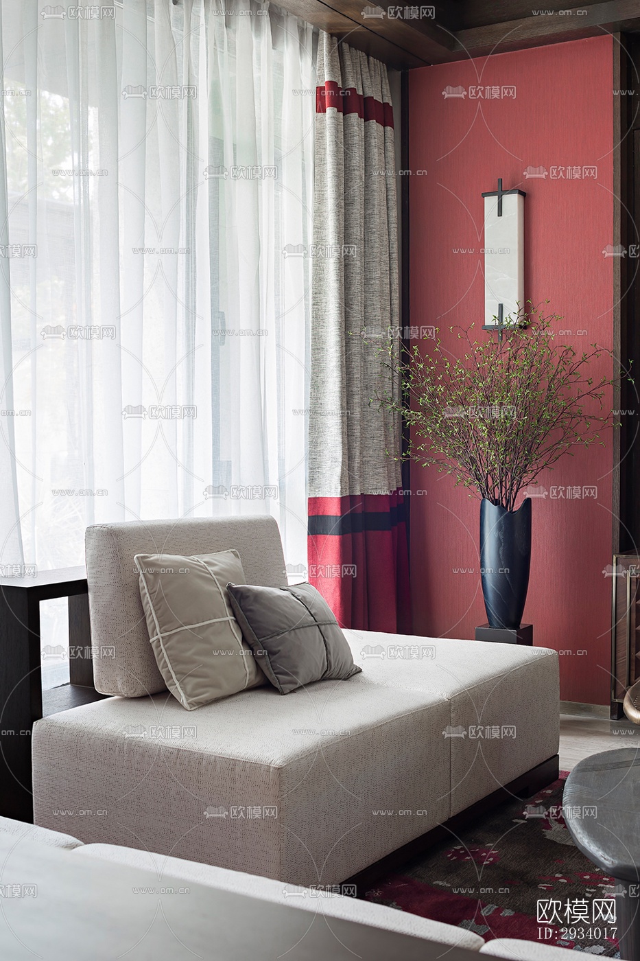 新中式别墅效果图下载（渲染图6）