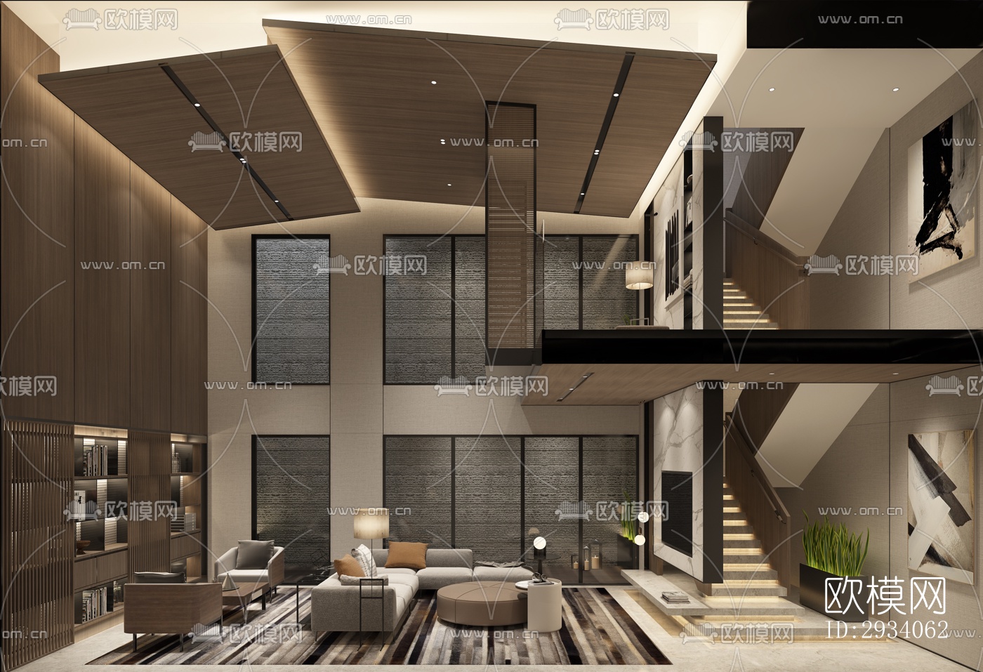 现代别墅效果图下载（渲染图4）