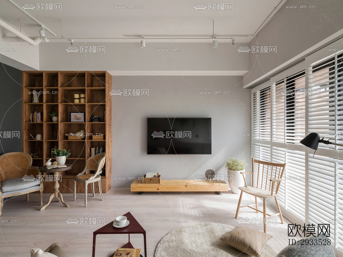 北欧公寓效果图下载（渲染图14）