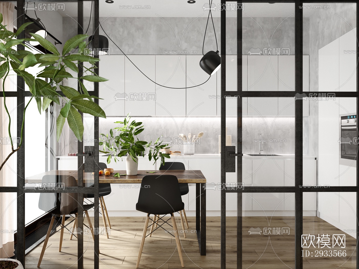 北欧公寓效果图下载（渲染图14）