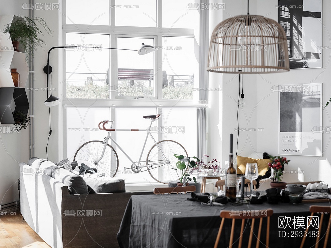 北欧公寓效果图下载（渲染图18）