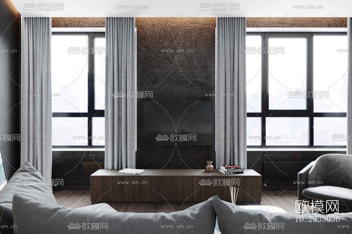 高级灰平层效果图下载（渲染图2）