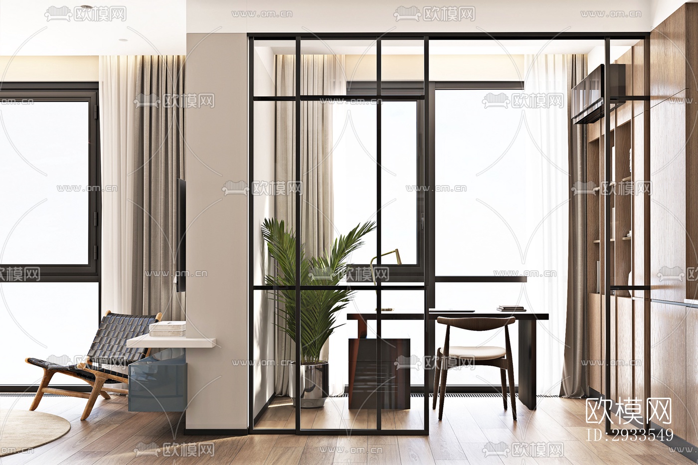 北欧公寓效果图下载（渲染图13）