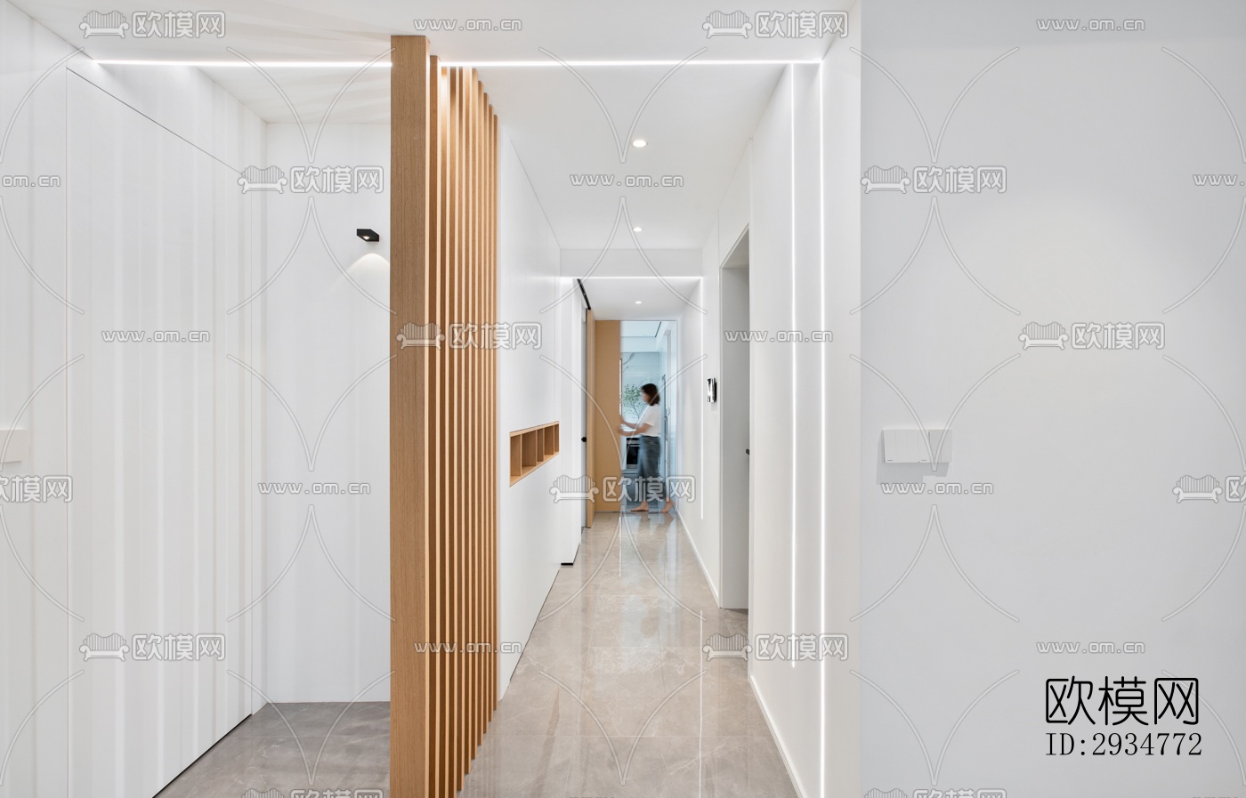 现代平层效果图下载（渲染图2）