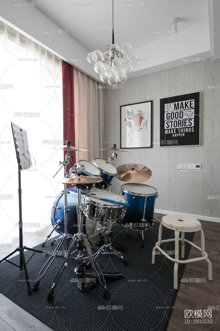 北欧公寓效果图下载（渲染图17）